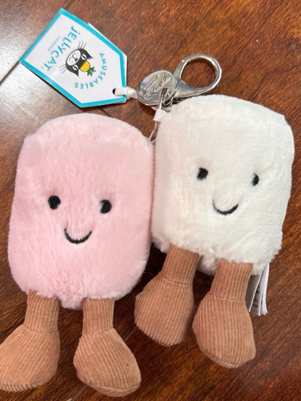 Jellycat marshmallows keychain